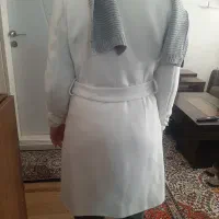 پالتو سفید زنانه سایز ۴۰ تا ۴۲