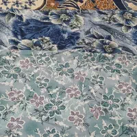 دو قواره چادر مشکی کرپ و دو قواره چادر گلدار