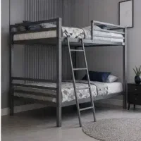 فلزی تخت دو طبقه و چوبی