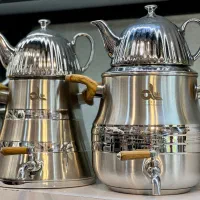 کتری قوری شیردار التین دسته چوبی