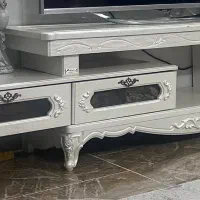 میز تلویزیون سلطنتی سفید صدفی نو