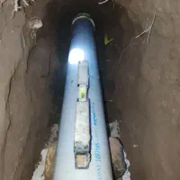 وصل اگو لوله کشی آب وفاضلاب تخریب ساختمان