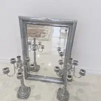 اینه و شمعدان قدیمی