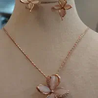 نیم ست با انگشتر سنگ اوپال