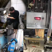 تعمیر تعمیرات فرریلی پیتزا سرخکن فر توکارمشعل گازی