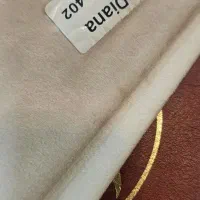 دو عدد پرده مخمل کالیفور نیا رنگ کرم