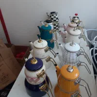ست کتری قوری پاچی مدل دو در لعابی