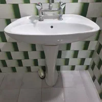 روشویی سرامیک بهمراه شیر آب
