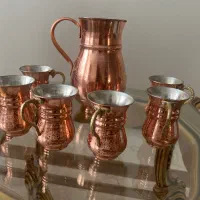 پارچ ولیوان مسی