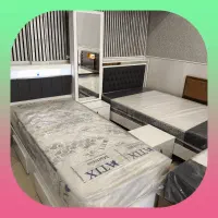 تخت خواب مدل پارچه ای چراغ دار خوشخواب رویال کفی