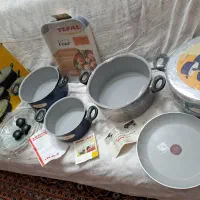 ۱ سرویس تفال تفلون فرانسه نو با کارتن قدیمی