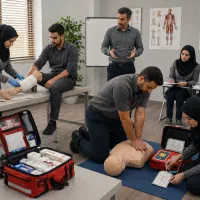 آموزش کمک بهیاری پرستاری تزریقات سرم بخیه امدادگری