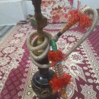 قلیان برنجی توپور باطعم دوسیب البالو چند ساله