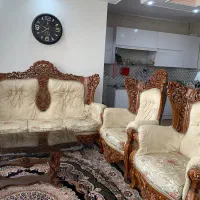 مبل سلطنتی 9نفره،بامیزعسلی