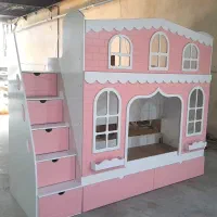 تخت دو طبقه / پروانه چوبی