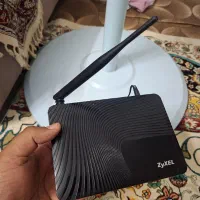 مودم اینترنت خط تلفن ثابتADSL وآداپتور POE