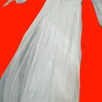 لباس مجلسی سفید زنانه در حد نو، سایز ۳۸