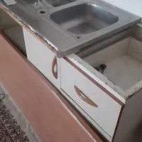 سینک و کابینت فلزی و صفحه mdf