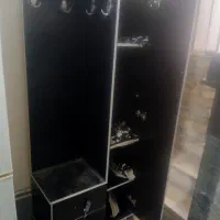 مینی بوفه قهوه ای  جا کفشی مشکی