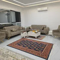 سرویس مبلمان شیش نفره ، میز وسط و دو عدد میز عسلی