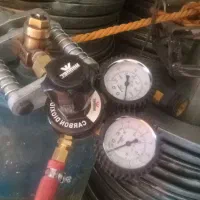 کپسول اسیتیلن با پشت بند مانومتر برنجی