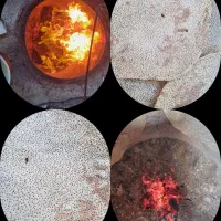 نان خشک خونگی با تنور گلی و هیزم