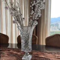 گلدان بوهمیا طرح خورشید اصل چک