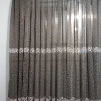 پرده پذیرایی شکلاتی کرم