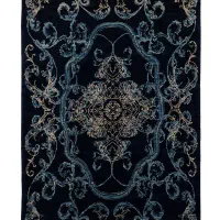 فرش دستباف پشم و ابریشم نقشه مدرن مینیمال
