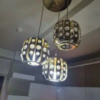 لوستر استیل طلایی