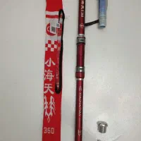 چوب و چرخ ماهیگیری همگی نو با جعبه و کاور