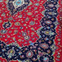 فروش فرش شش متری کاشان گل ابریشم نو