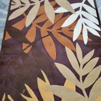 گلیم فرش کرم قهوه ای