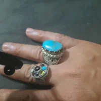 انگشتر نقره نگین فیروزه نیشابور