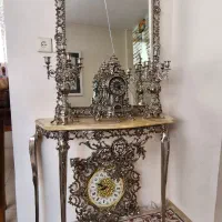 آینه شمعدان برنجی