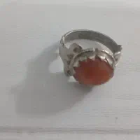 انگشتر نقره قدیمی سنگ چشم ببر