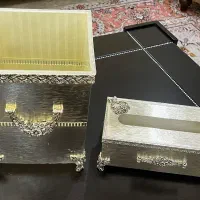 سطل و جا دستمالی پذیرایی سیلور