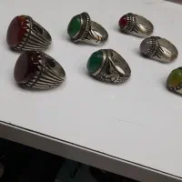 با سلام ۷ دعد انگشتر نقره ۹۲۵