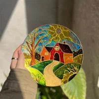 بشقاب دیوارکوب ویترای( کادویی)