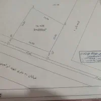 ۲۰۰ متر زمین در گذر اصلی ۲ بر