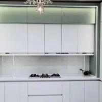 کابینت سفیدوسبز جنس درجه‌یک بازار متریال فول اقساط