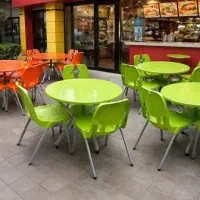 میز و صندلی پلاستیکی مدل پائیز کد12 /کرج گلشهر