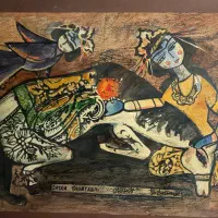نقاشی اصل استاد ژاز طباطبایی
