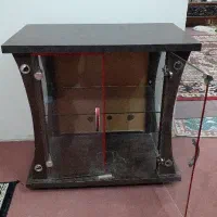 میز تلویزیون ، چوبی و شیشه ای