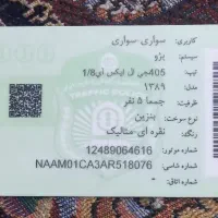 پژو ۴۰۵ مدل ۸۹