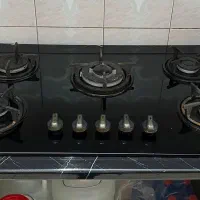 گاز رو میزی پنج شعله با تاپس