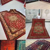فرش ۷۰۰شانه گلبرجسته تمام نخ نمایندگی فرش حدادی