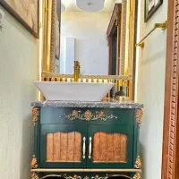 تولید کابین روشویی‌ با رنگ امیزی دستی