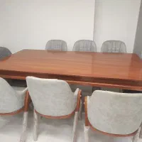 میزناهارخوری هشت نفره پارچه نانو چوب راش