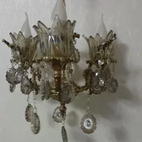 لوستر برنجی سه شعله